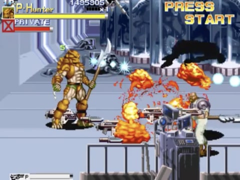 thumbnail image 2 of Alien Vs Predator Classic Arcade Tin Sign – 4x11 Inch, Vintage Game Marquee – Tinworld B700 2 of 3