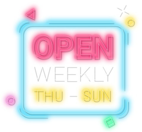 Open Weekly Thu - Sun